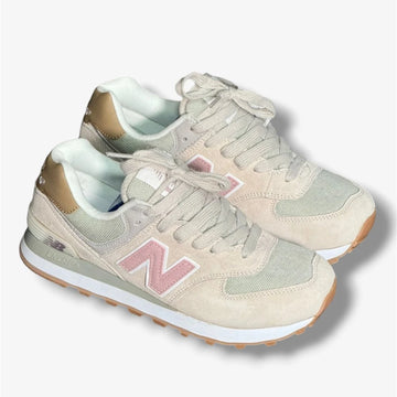 New Balance 574 Beige Rosado